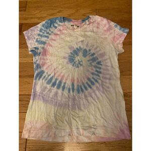 Rivet & Thread women's light tie dye short sleeve cotton blend t-shirt sz small